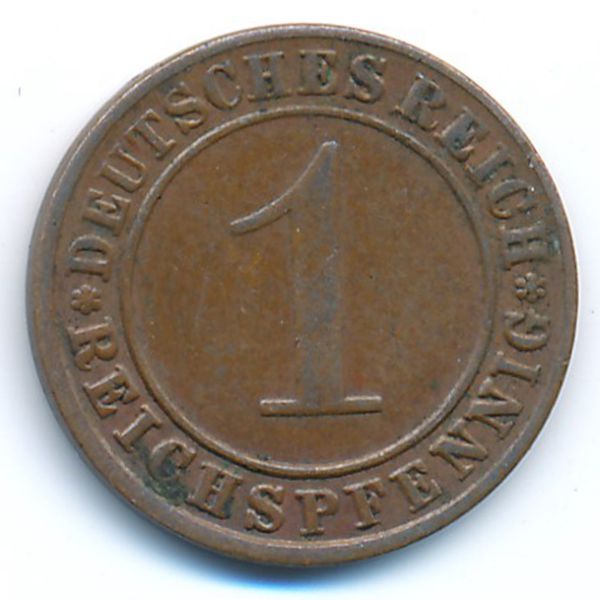 Веймарская республика, 1 рейхспфенниг (1936 г.)