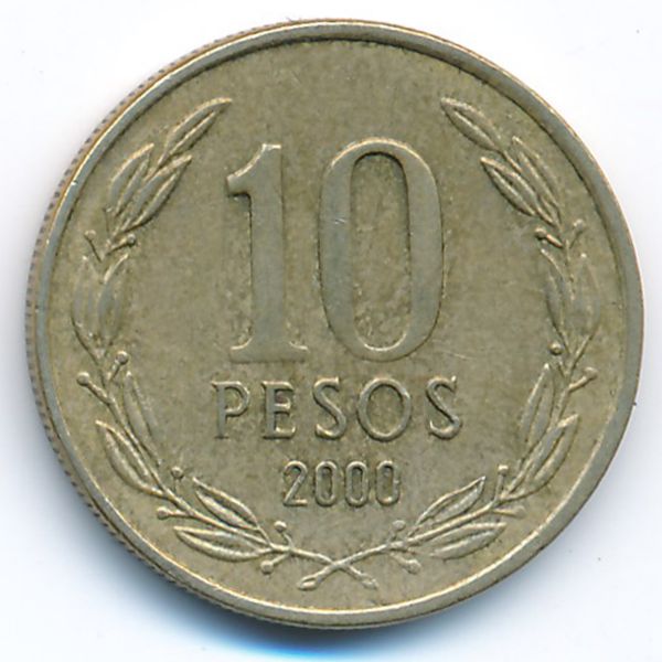 Чили, 10 песо (2000 г.)
