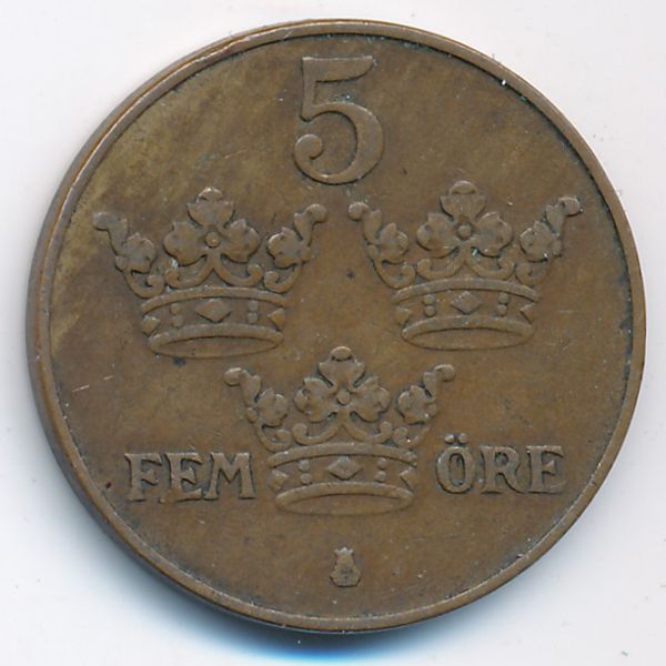 Швеция, 5 эре (1937 г.)