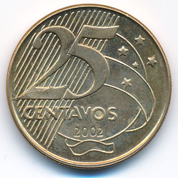 Бразилия, 25 сентаво (2002 г.)