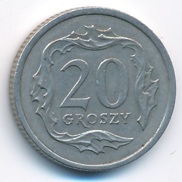Польша, 20 грошей (1992 г.)