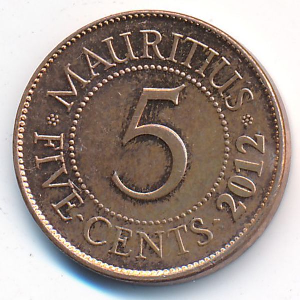Маврикий, 5 центов (2012 г.)