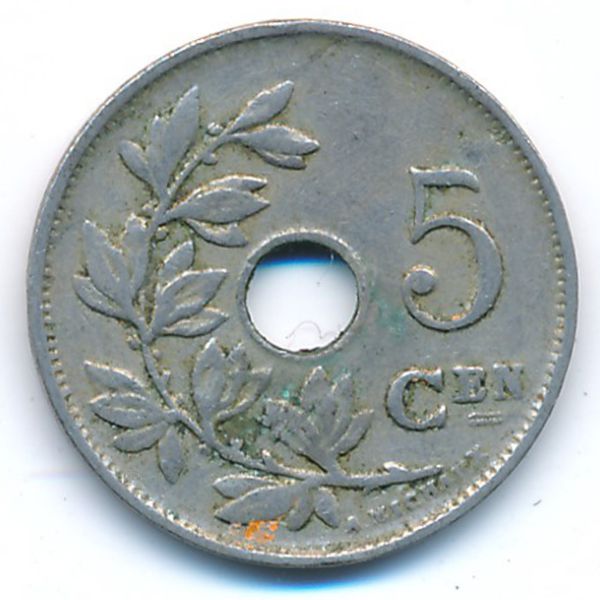 Бельгия, 5 сентим (1922 г.)
