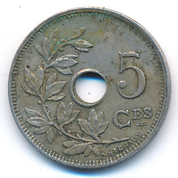 Бельгия, 5 сентим (1928 г.)
