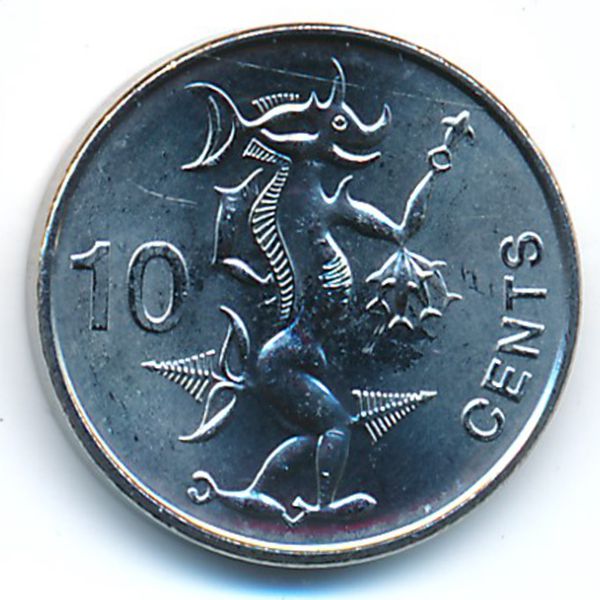 Соломоновы острова, 10 центов (2012 г.)