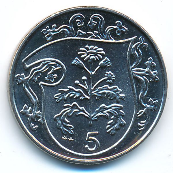 Остров Мэн, 5 пенсов (1987 г.)