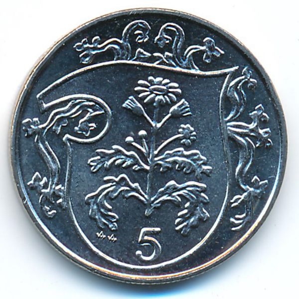 Остров Мэн, 5 пенсов (1987 г.)