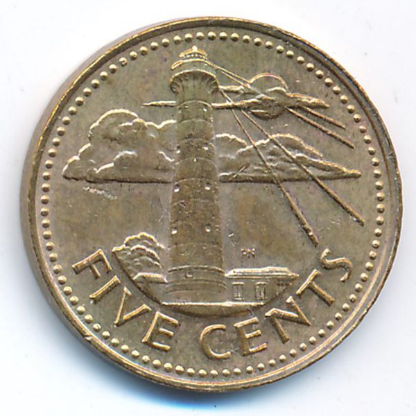 Барбадос, 5 центов (1982 г.)