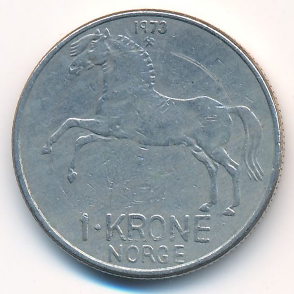 Норвегия, 1 крона (1973 г.)