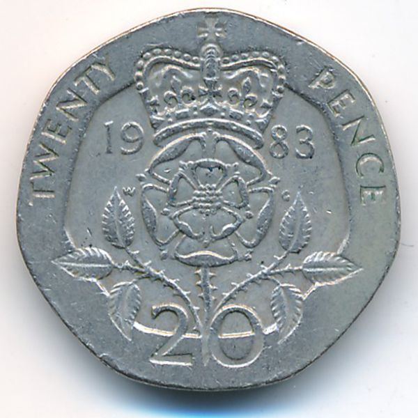Великобритания, 20 пенсов (1983 г.)