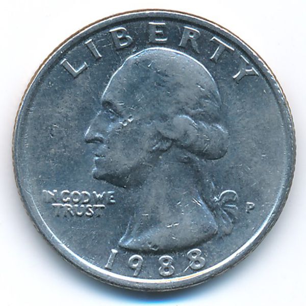 США, 1/4 доллара (1988 г.)