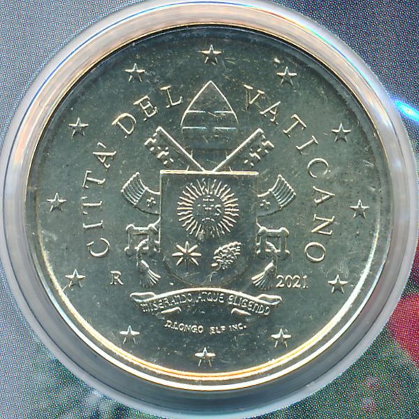 Ватикан, 50 евроцентов (2021 г.)