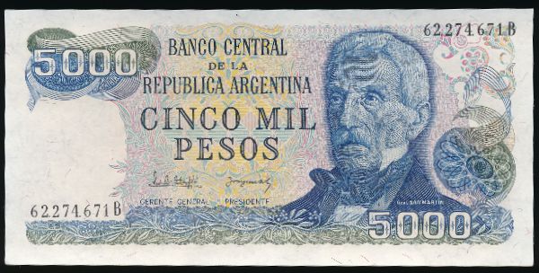 Аргентина, 5000 песо