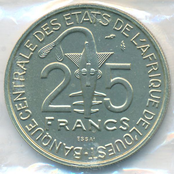 Западная Африка, 25 франков (1980 г.)