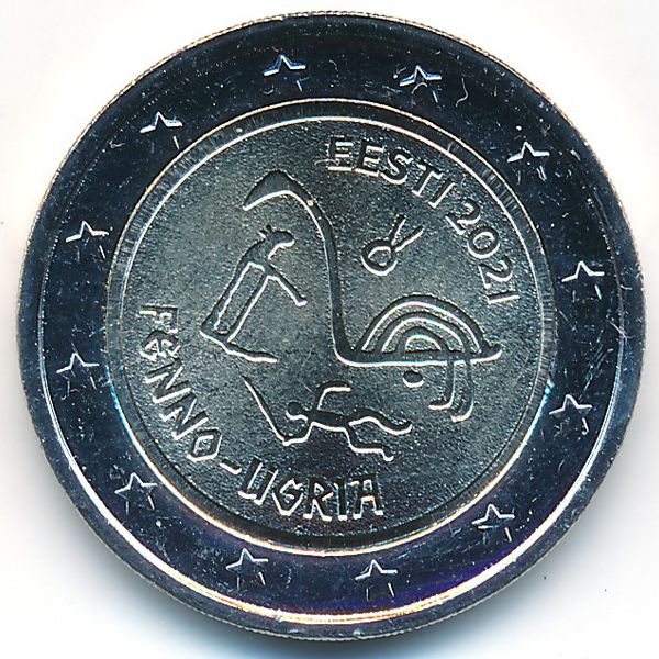 Эстония, 2 евро (2021 г.)