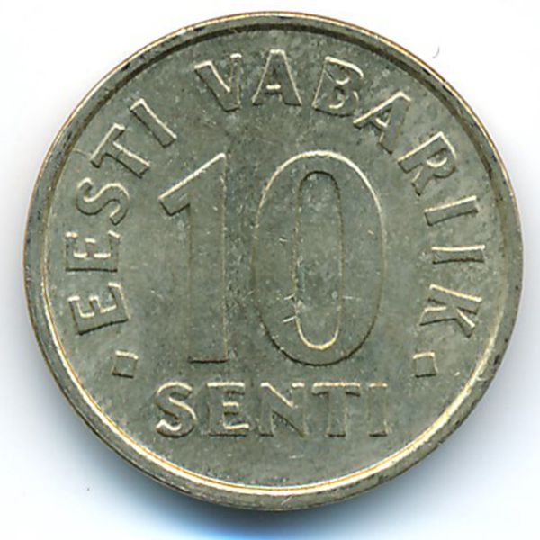 Эстония, 10 сентов (2002 г.)