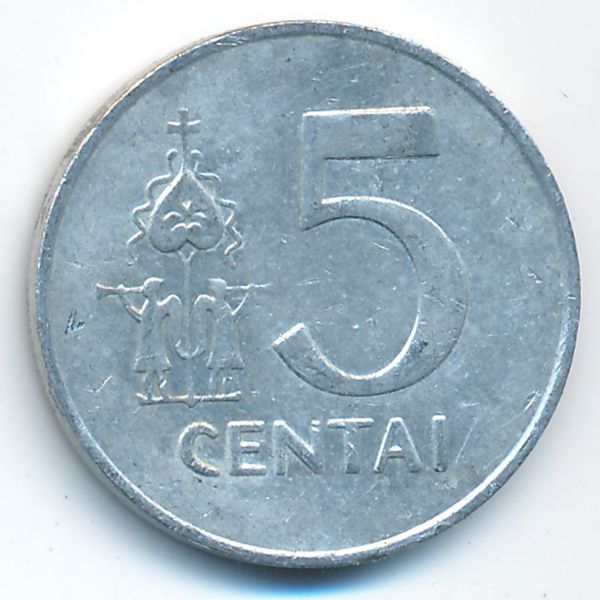 Литва, 5 центов (1991 г.)