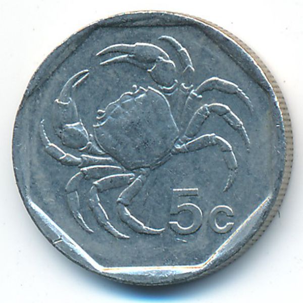 Мальта, 5 центов (1998 г.)