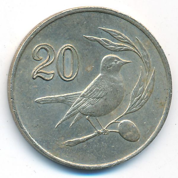 Кипр, 20 центов (1985 г.)