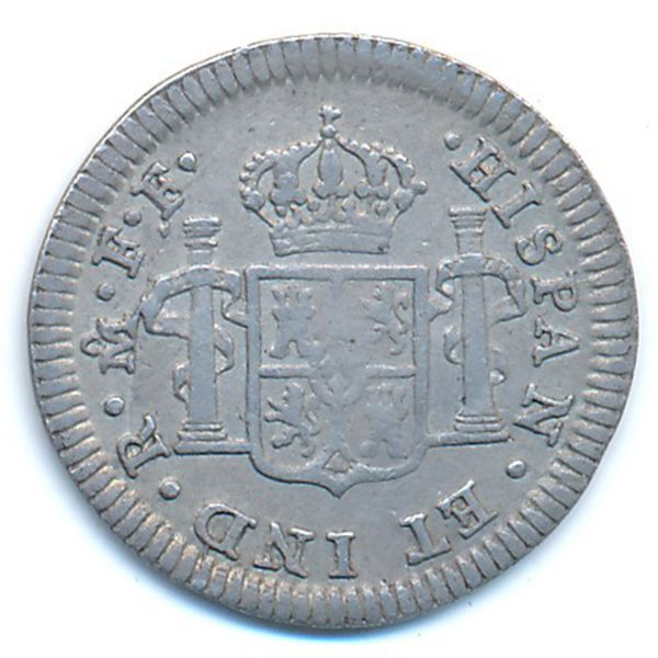 Мексика, 1/2 реала (1783 г.)