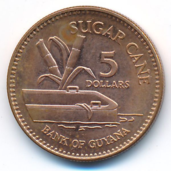 Гайана, 5 долларов (2005 г.)