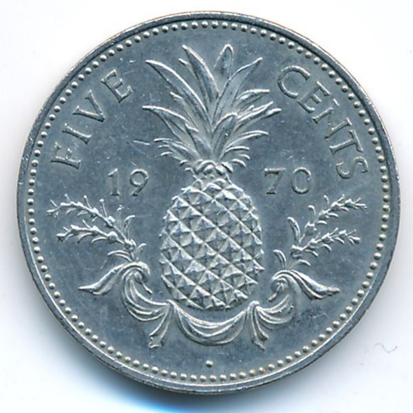 Багамские острова, 5 центов (1970 г.)