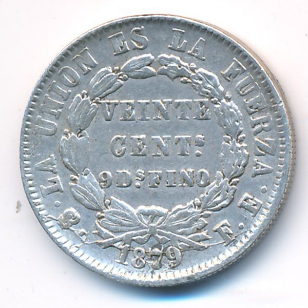 Боливия, 20 сентаво (1879 г.)
