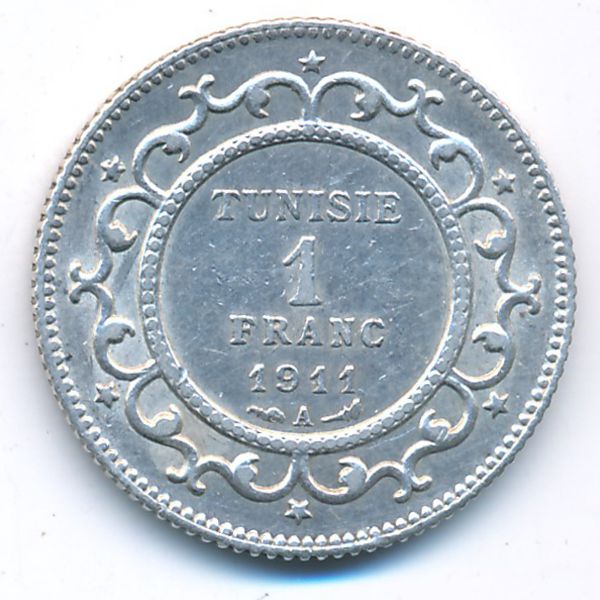 Тунис, 1 франк (1911 г.)