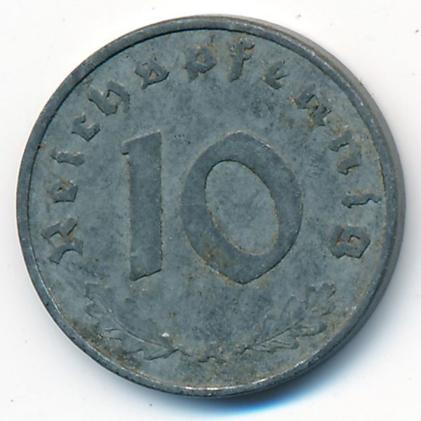 Третий Рейх, 10 рейхспфеннигов (1943 г.)