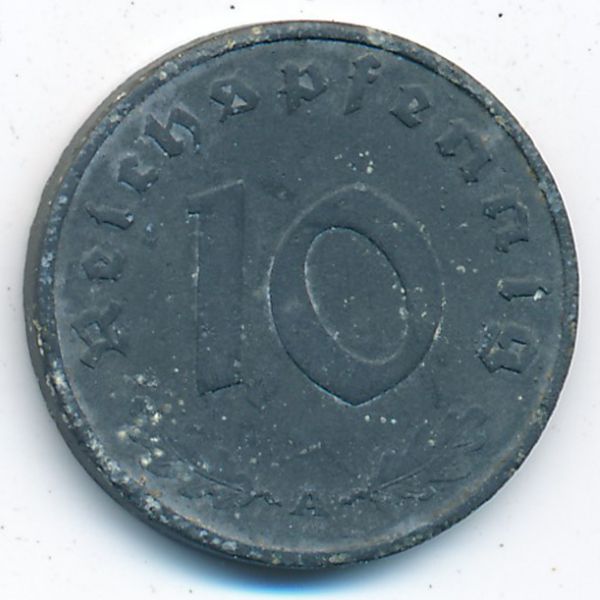 Третий Рейх, 10 рейхспфеннигов (1943 г.)