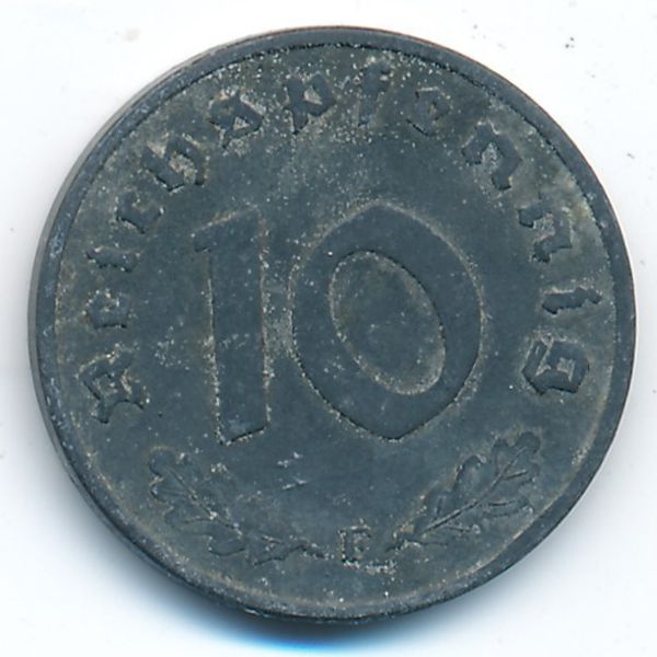 Третий Рейх, 10 рейхспфеннигов (1943 г.)