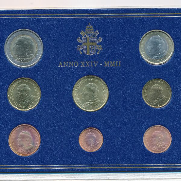 Ватикан, Набор монет (2002 г.)