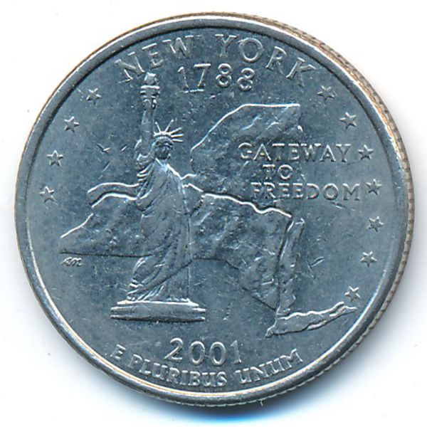 США, 1/4 доллара (2001 г.)