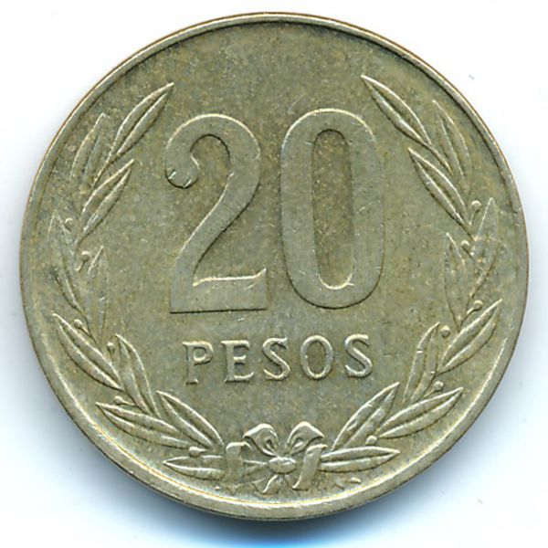 Колумбия, 20 песо (1985 г.)