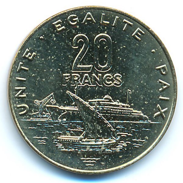 Джибути, 20 франков (2007 г.)