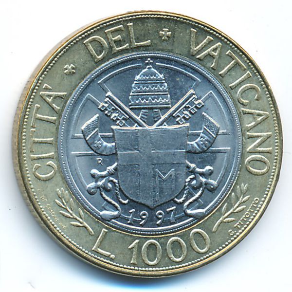 Ватикан, 1000 лир (1997 г.)