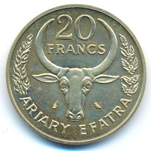 Мадагаскар, 20 франков (1970 г.)