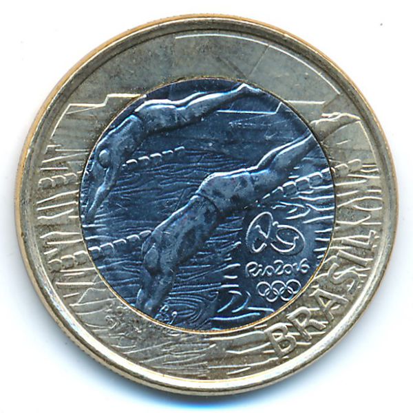 Бразилия, 1 реал (2014 г.)