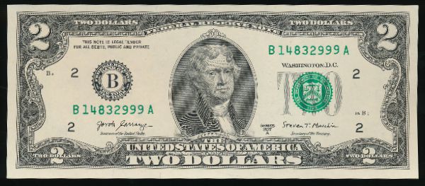США, 2 доллара (2017 г.)