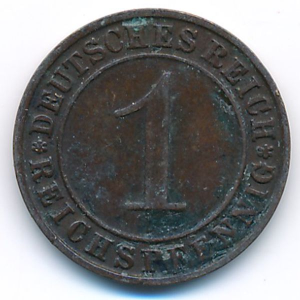 Веймарская республика, 1 рейхспфенниг (1929 г.)