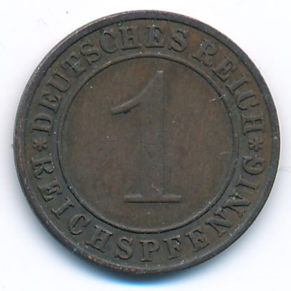 Веймарская республика, 1 рейхспфенниг (1934 г.)