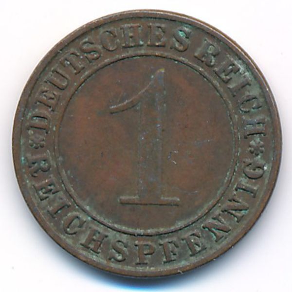 Веймарская республика, 1 рейхспфенниг (1935 г.)