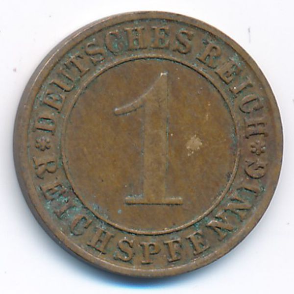 Веймарская республика, 1 рейхспфенниг (1936 г.)