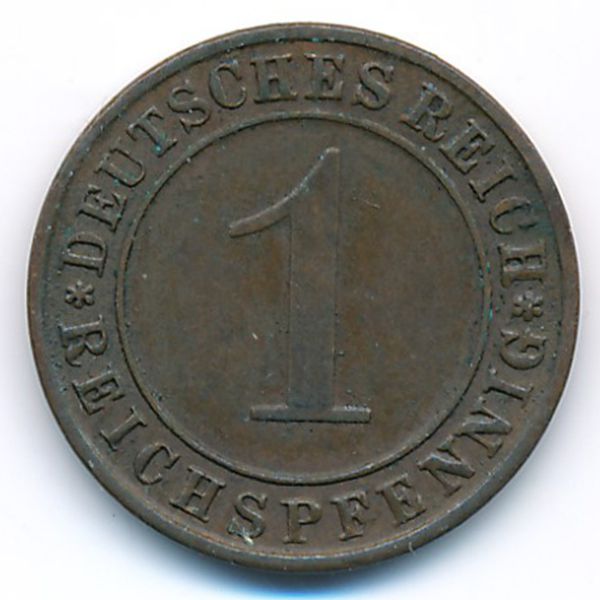 Веймарская республика, 1 рейхспфенниг (1936 г.)