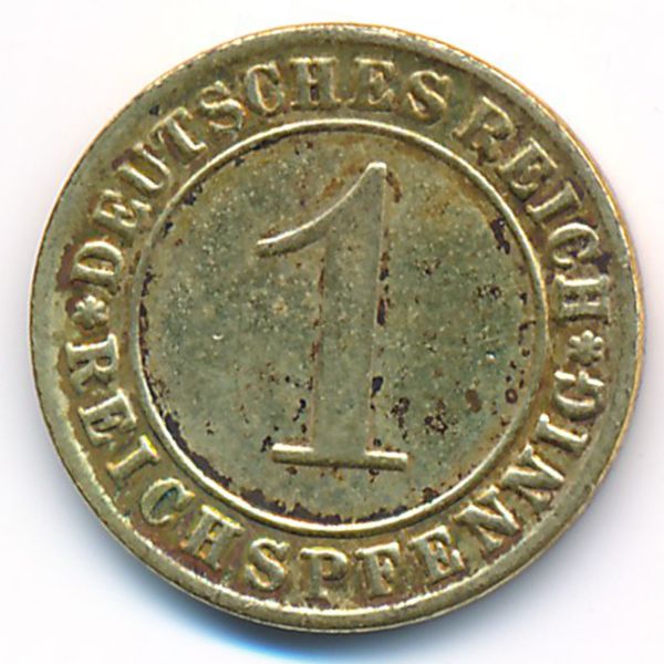 Веймарская республика, 1 рейхспфенниг (1928 г.)