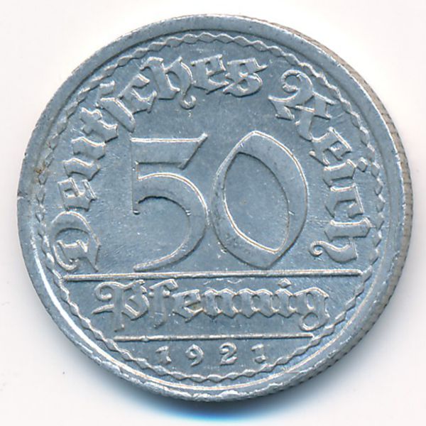Веймарская республика, 50 пфеннигов (1921 г.)