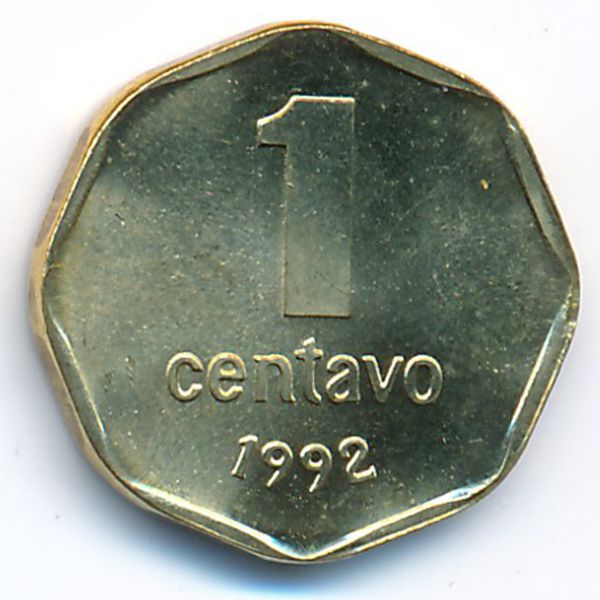 Аргентина, 1 сентаво (1992 г.)