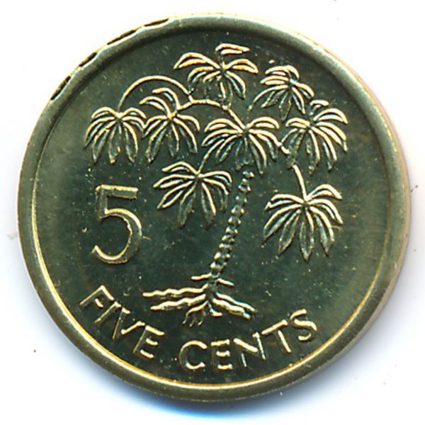 Сейшелы, 5 центов (1997 г.)