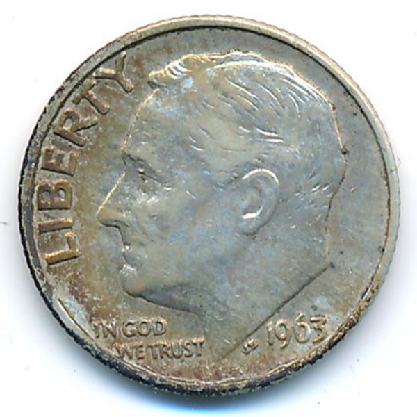 США, 1 дайм (1963 г.)