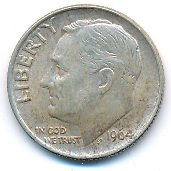 США, 1 дайм (1964 г.)
